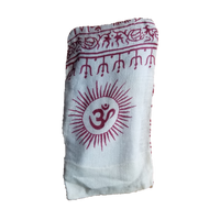 Thumbnail for OMSutra - Silk Eye Pillow - Flax seed filled - OM Design - 4 COLORS -