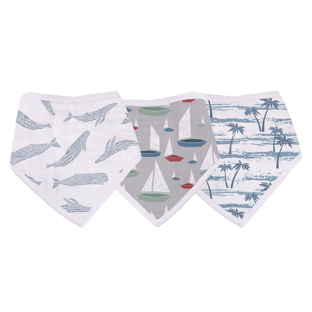 Newcastle - Ocean Tides Bamboo Bandana Bibs 3PK -