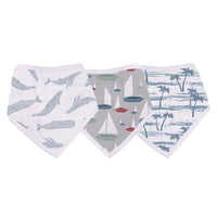 Thumbnail for Newcastle - Ocean Tides Bamboo Bandana Bibs 3PK -