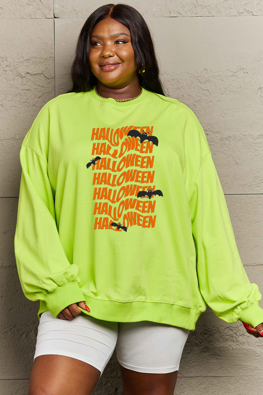 Simply Love Full Size HALLOWEEN Graphic Sweatshirt - SIZES S THRU 3XL - T - 6 COLORS -