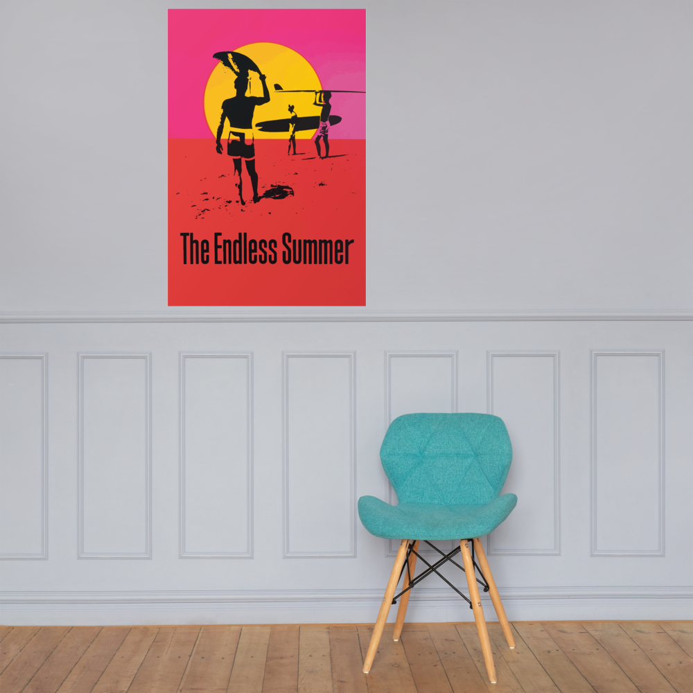 Endless Summer 1966 Surf Documentary Artwork Poster - USA printed - 4 SIZES