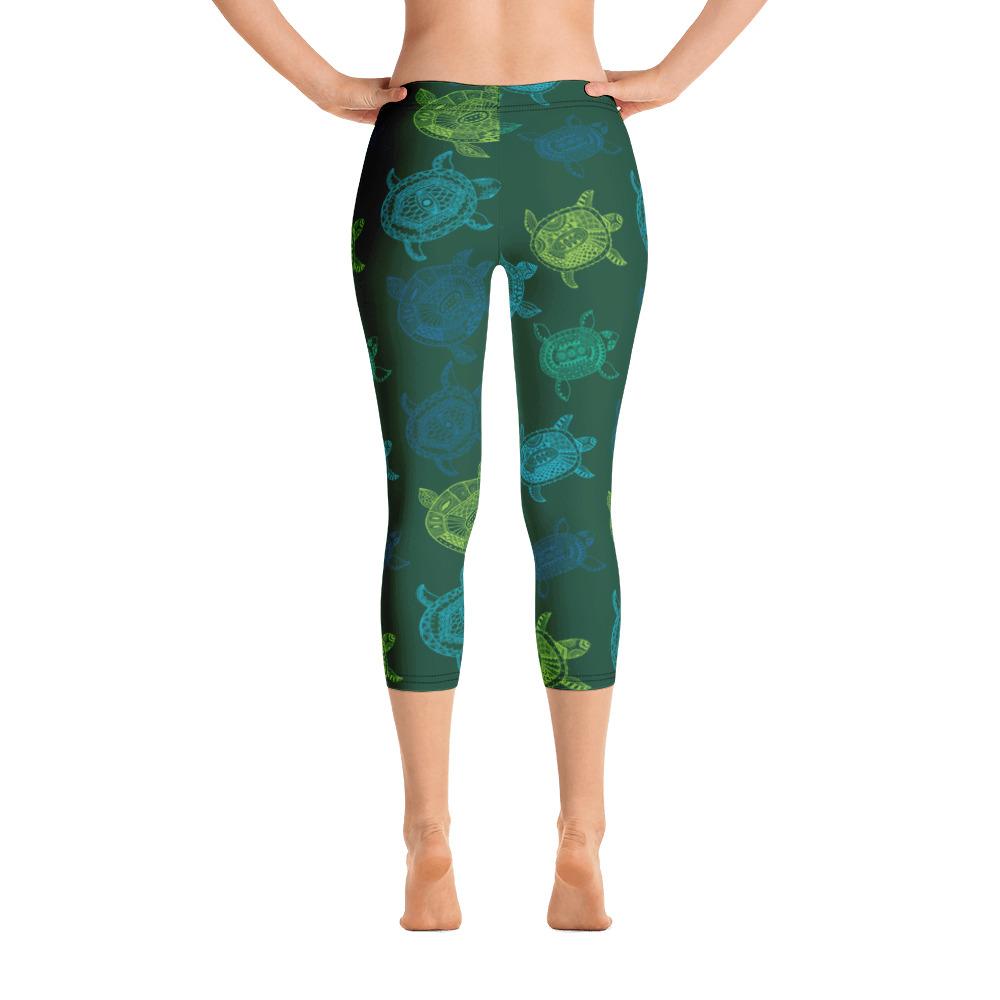 FYC - Women's All Day Comfort Turtle Capri Leggings - 1 COLOR -