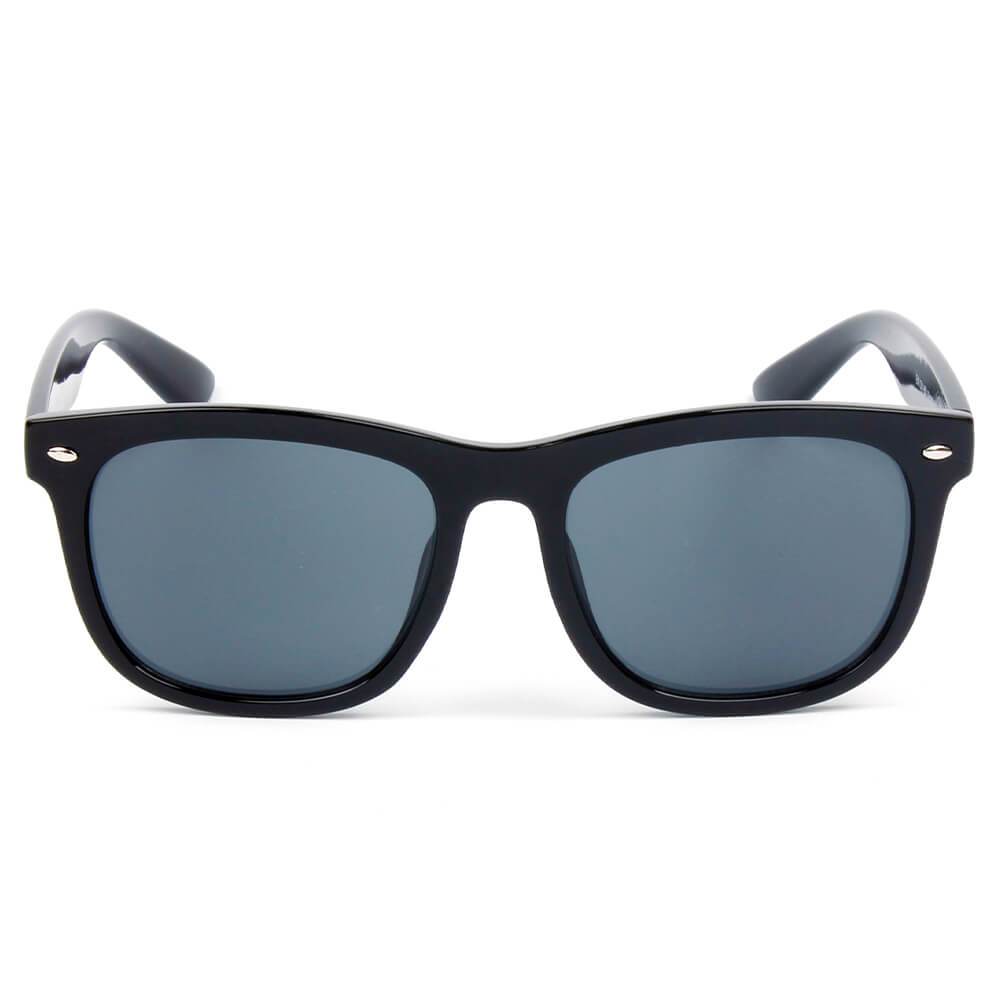 Girona | E06 - Classic Horned Rim Mirrored Lens Sunglasses - 5 COLORS -