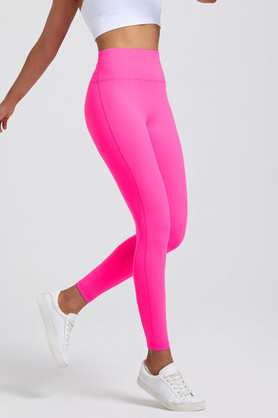 High Waist Active Leggings - T - 7 COLORS -