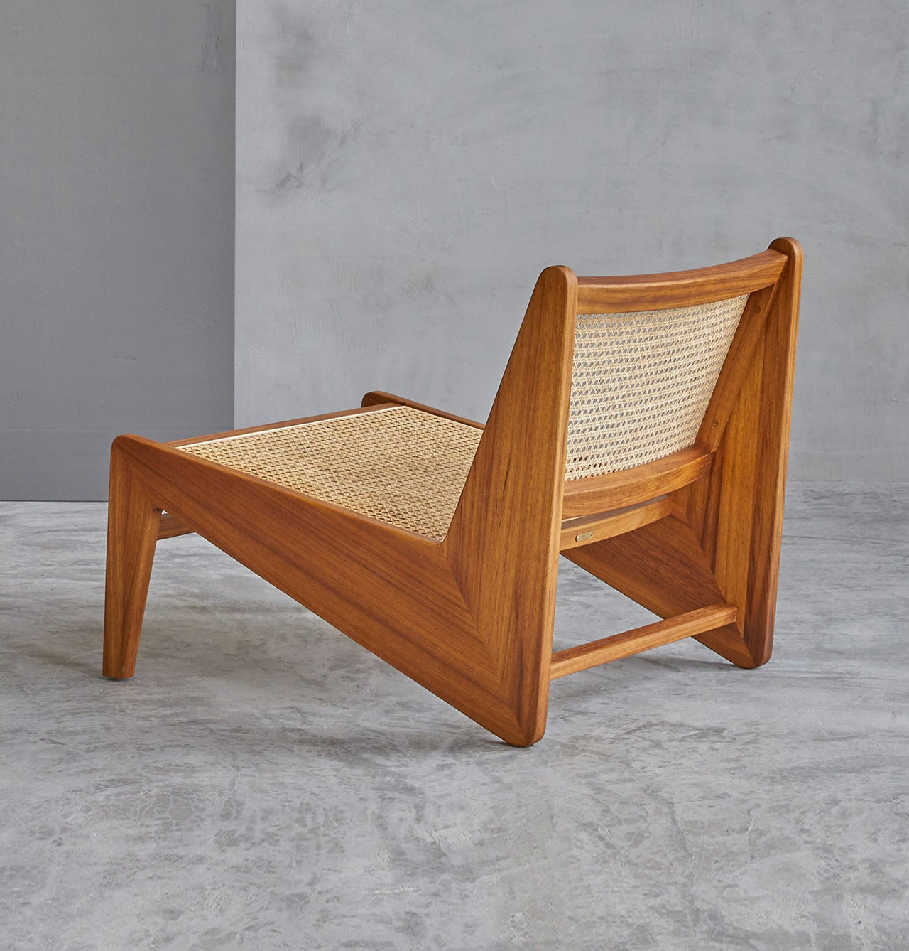 GFURN - Amandine Lounge Chair - Wood & Natural Rattan -