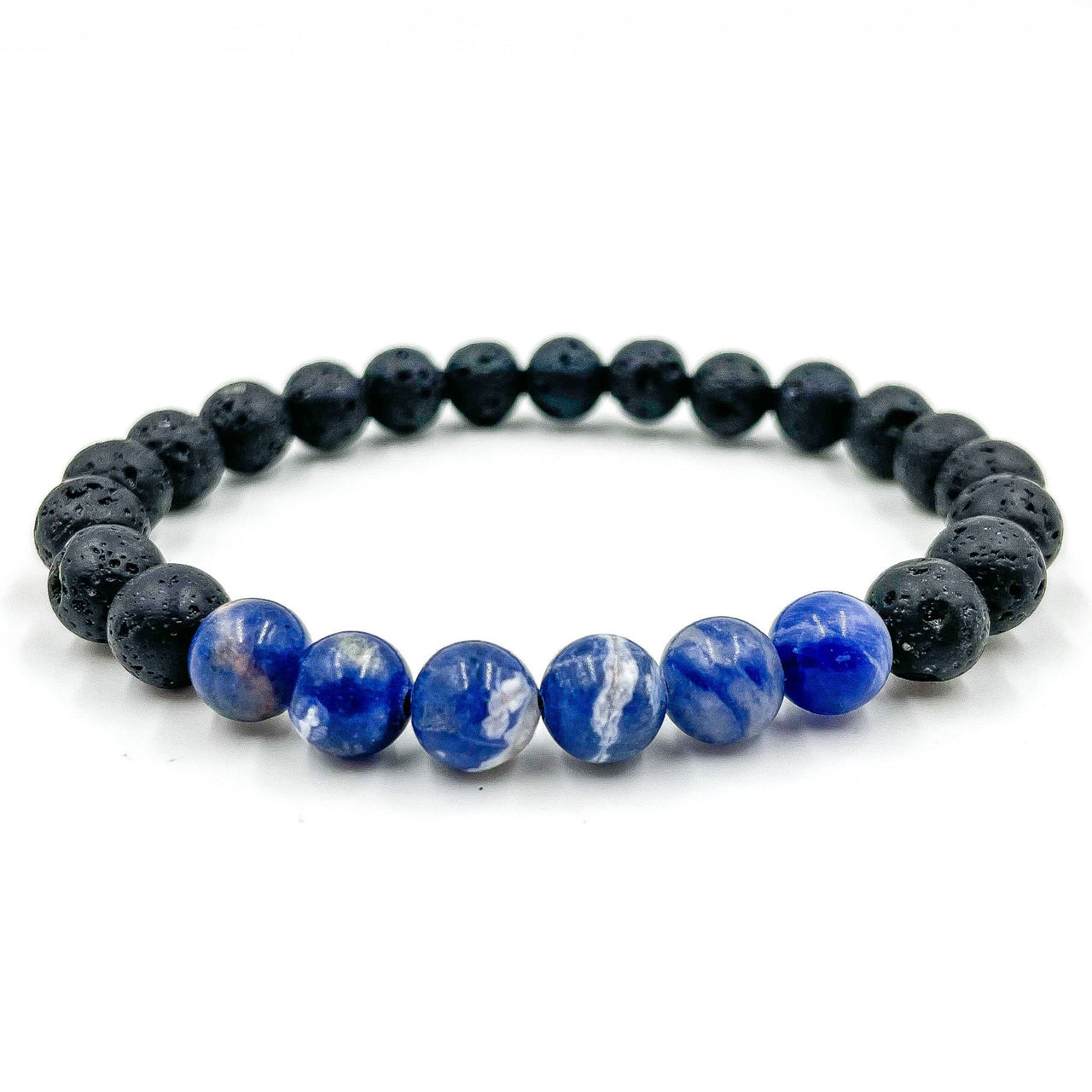 Grove - Blue Sodalite & Lava Rock -