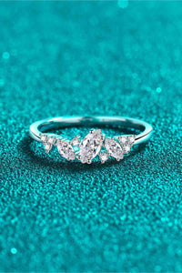 Thumbnail for Adored Moissanite Rhodium-Plated Ring