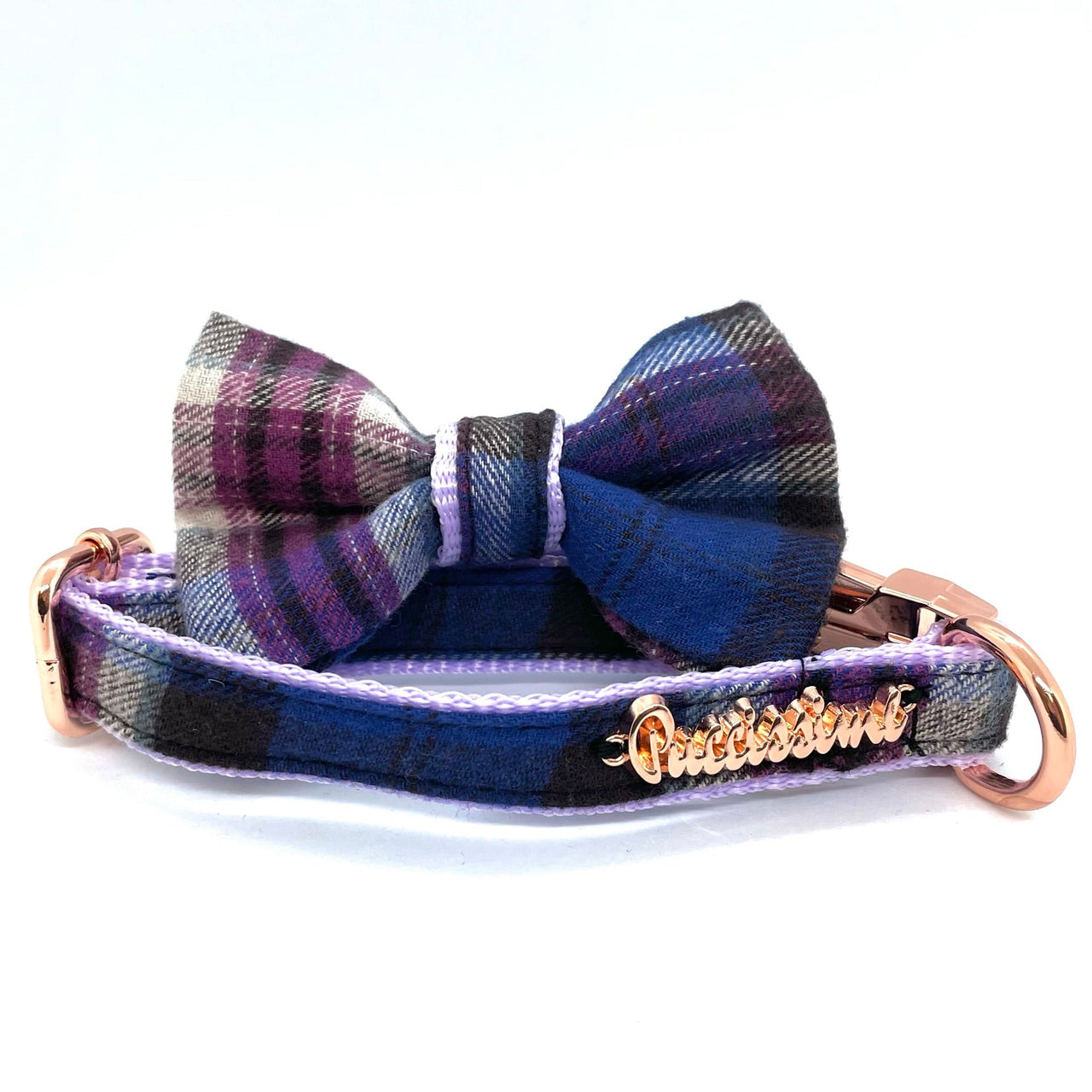 Puccissime - Heather Tartan Bow Tie -