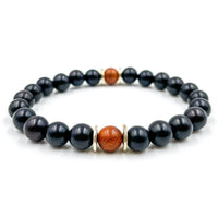 Thumbnail for Westland - Ebony Blackwood & Red Rosewood Mala Beaded Bracelet -