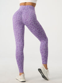 Thumbnail for Leopard High Waist Active Leggings - T - 4 COLORS -