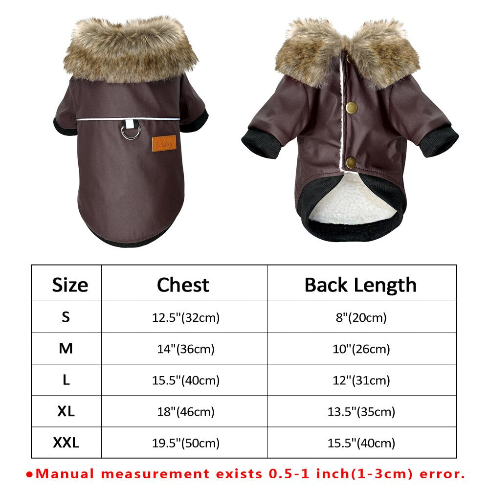 Dog Leather & Other styles Jacket / Coats - Warm Winter Pet Clothing Outfit - [23 DAY DELIVERY] - 6 SIZES / 7 STYLES / COLORS -