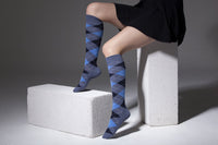 Thumbnail for Women's High-Class Argyle Knee High Socks Set - 5 PACK -