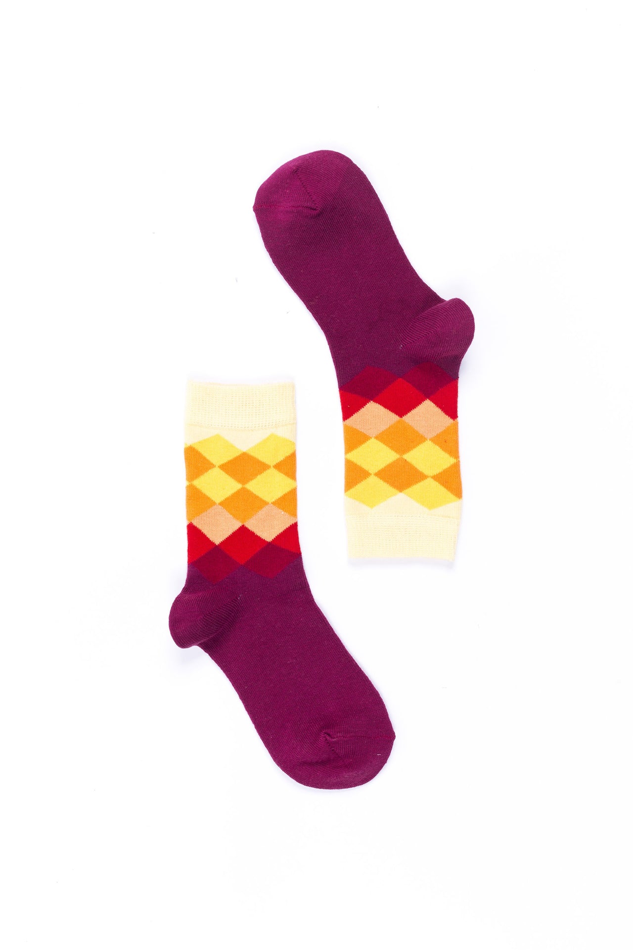 Women's Flame Diamond Socks - 1 COLOR -