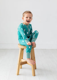 Thumbnail for Eclipse Kids - Bunnies - Long Sleeve Zipper Sleep Romper -