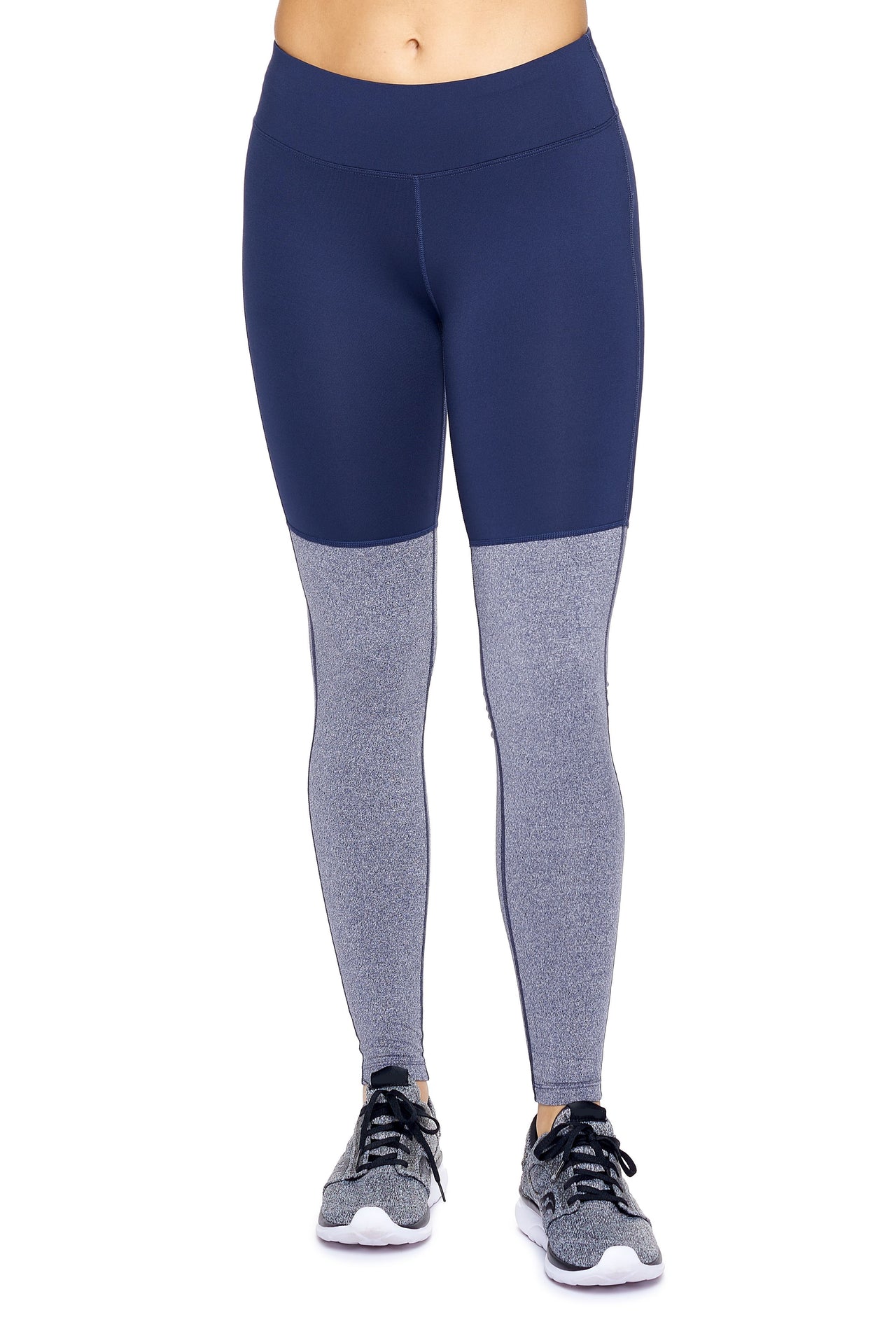 Women's Heather Blocked Legging - 2 COLOR COMBOS