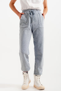 Thumbnail for Q2 - Joggers With Elastic Waist Band in Gray - 1 COLOR -