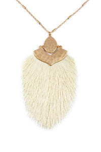 Thumbnail for Arrow Shaped Tassel Pendant Linked Necklace - 10 COLORS -