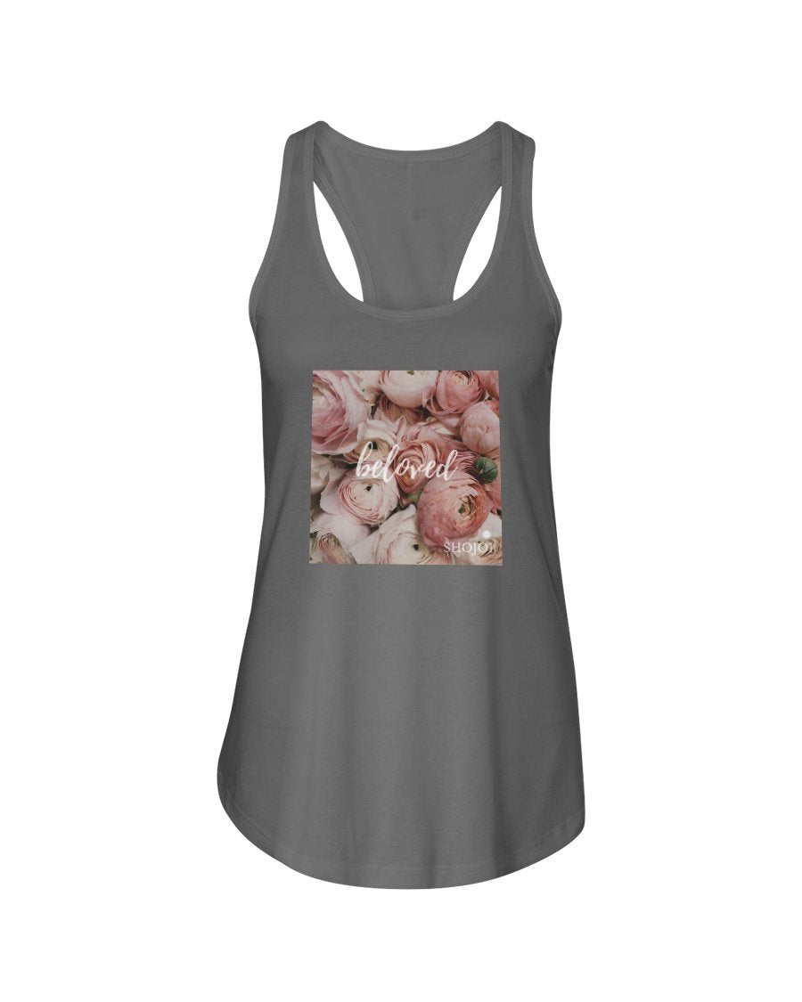 Ladies' Beloved Print Racerback Tank - 7 COLORS -