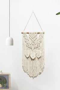 Thumbnail for Fully Handmade Fringe Macrame Wall Hanging - 13.7