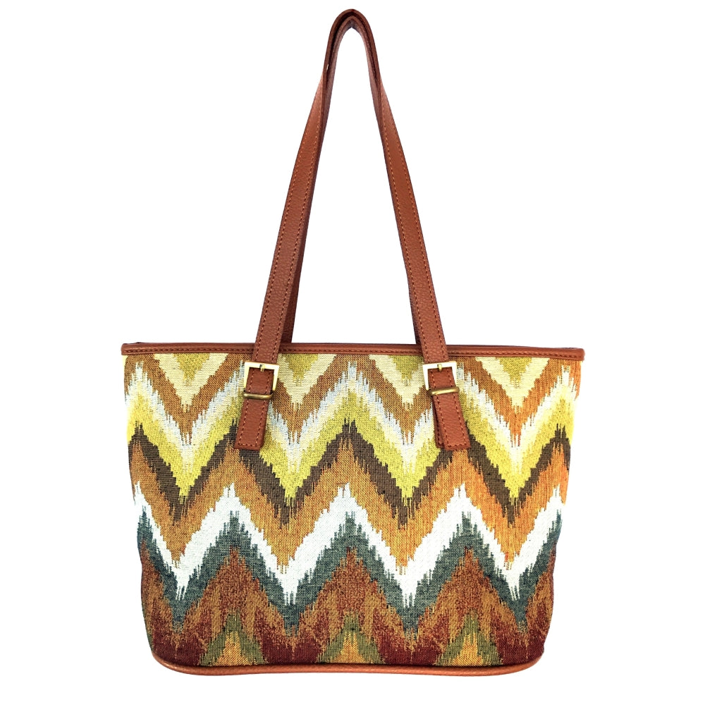 Jungle Chevron 13" Tote Bag - 1 COLOR -