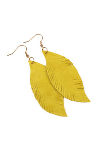 Thumbnail for Fringe Suede Leather Earrings - 13 COLORS -