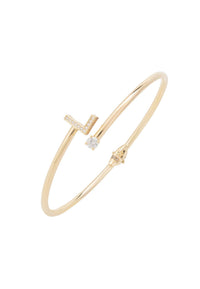 Thumbnail for Initial Bangle Gold L -