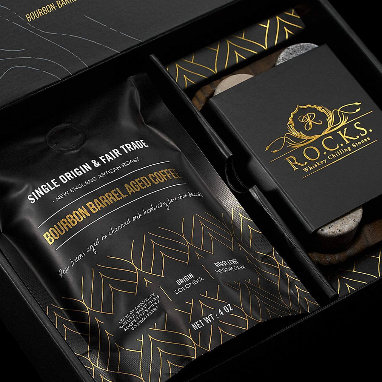 The Gourmet Set - ROCKS X Bourbon Barrel Aged Coffee -