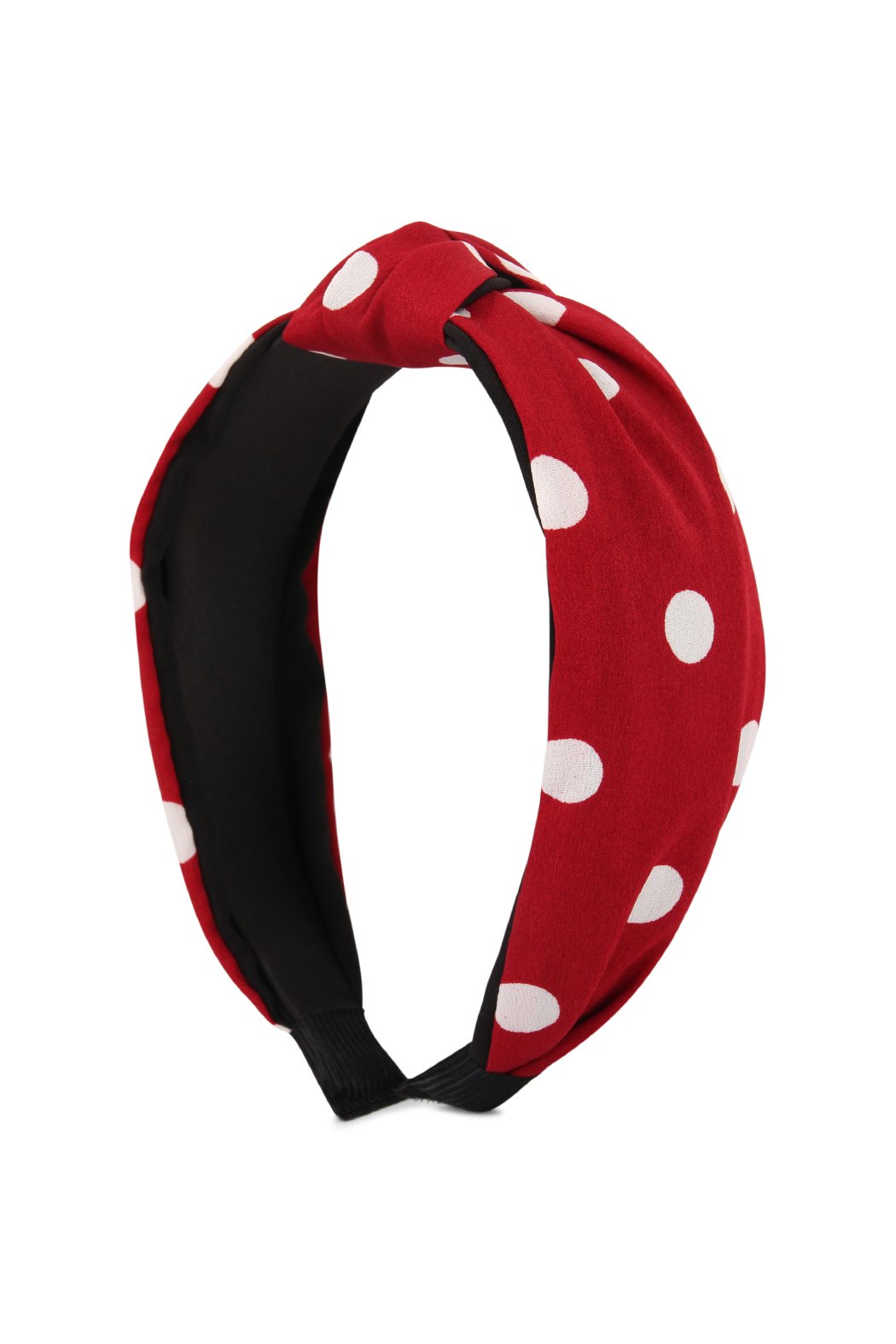 Riah Fashion - Polka Dots Tied Hair Band - 6 COLORS