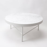 Thumbnail for GFURN - Blake Coffee Table - Carrara White Marble Top -