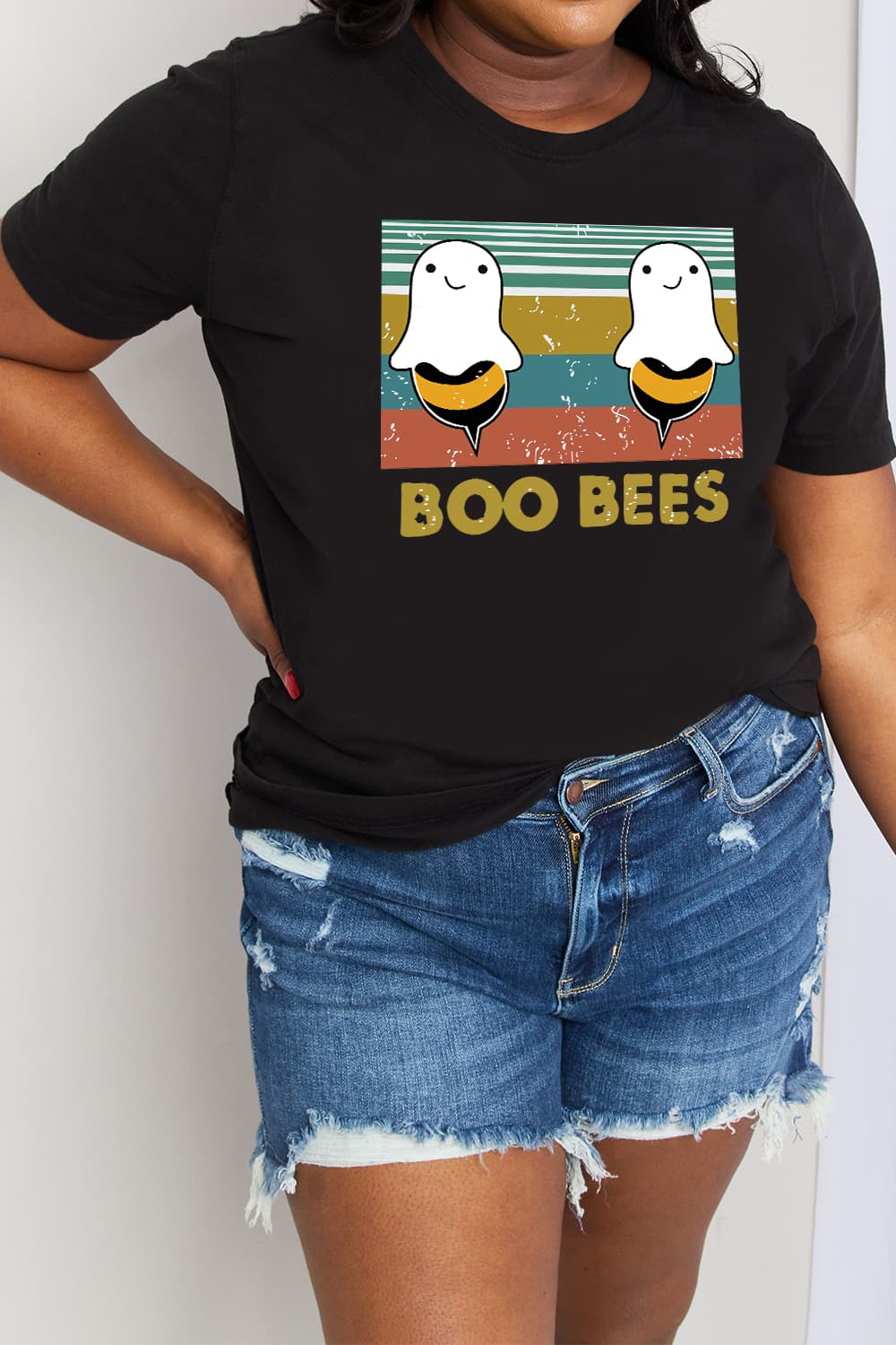 Simply Love - "BOO BEES" - Graphic Cotton Tee - T - 3 COLORS -