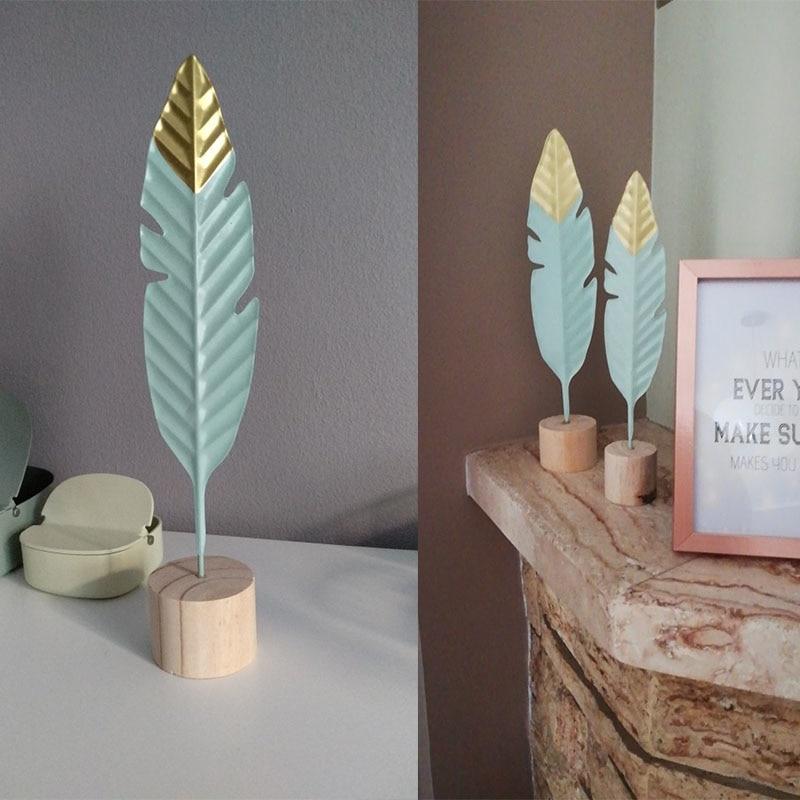 Modern Feather Wooden Miniature Figurines - 3 SIZES -