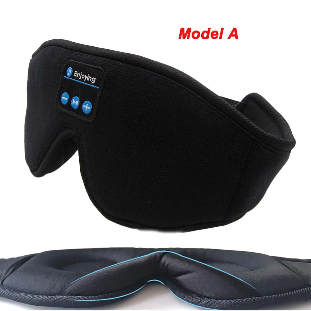 Bluetooth 5.0 Wireless Stereo Earphone - 3D Sleep Mask / Headband Sleep Soft Earphones - Sleeping Eye Mask Music Headset - [23 DAY DELIVERY] -