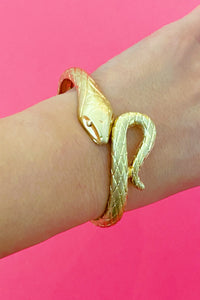 Thumbnail for Ellison & Young - Serpent Snake Cuff, Gold finish -