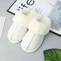 Thumbnail for Faux Suede Center Seam Slippers - T - 5 COLORS -