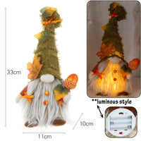 Thumbnail for Autumn Decorations Plush Gnomes - Pumpkins Sunflowers - 12.89