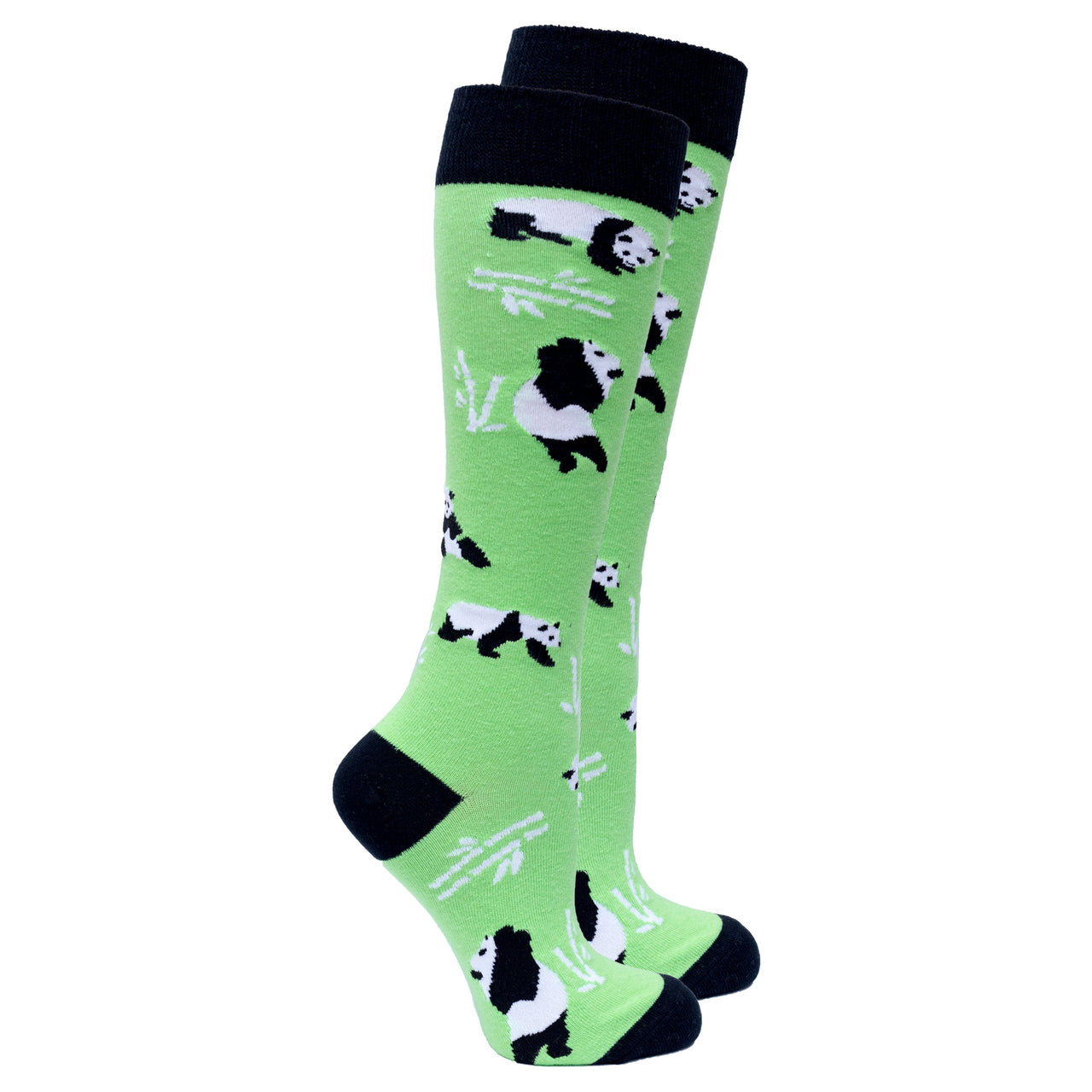 Women's Silly Panda Knee High Socks - 1 COLOR -