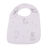 Thumbnail for Newcastle - Dandelions Bamboo Muslin Snap Bibs 3pk -