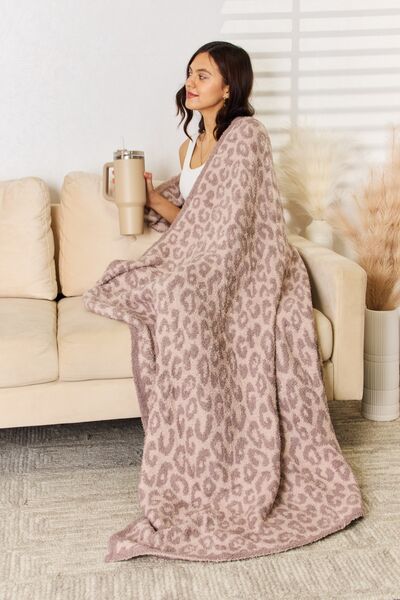 Cuddley Leopard Decorative Throw Blanket - T - 3 COLORS -