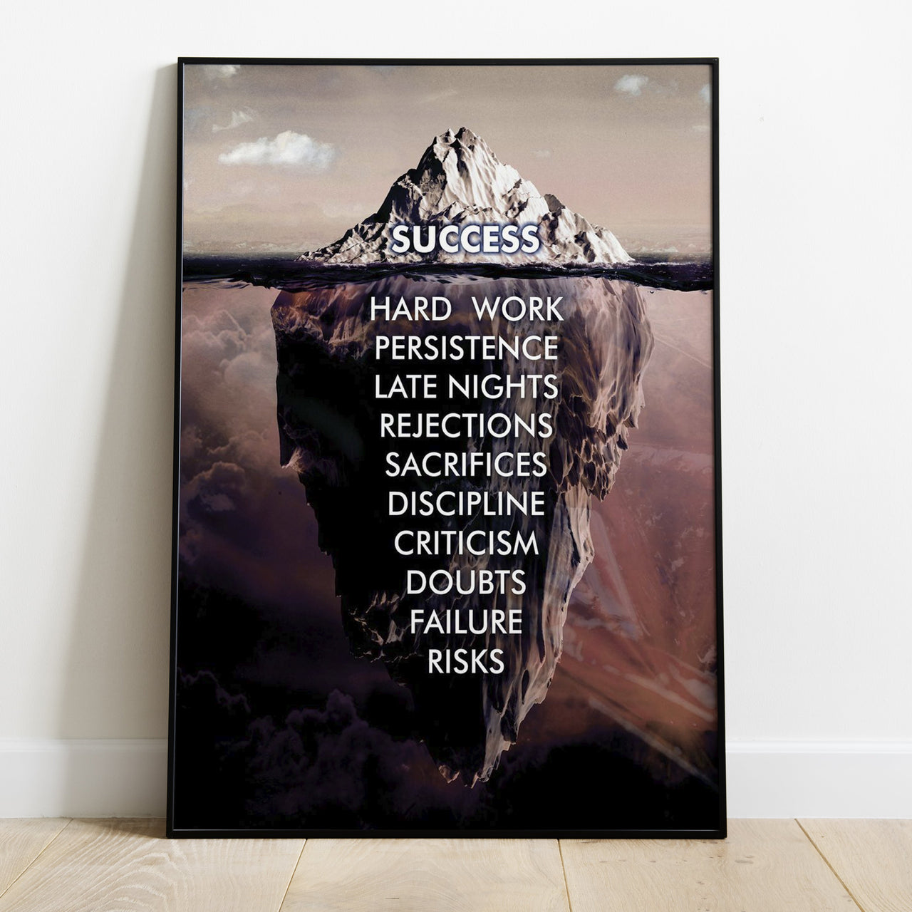 Success Iceburg poster - USA printed - 4 SIZES -