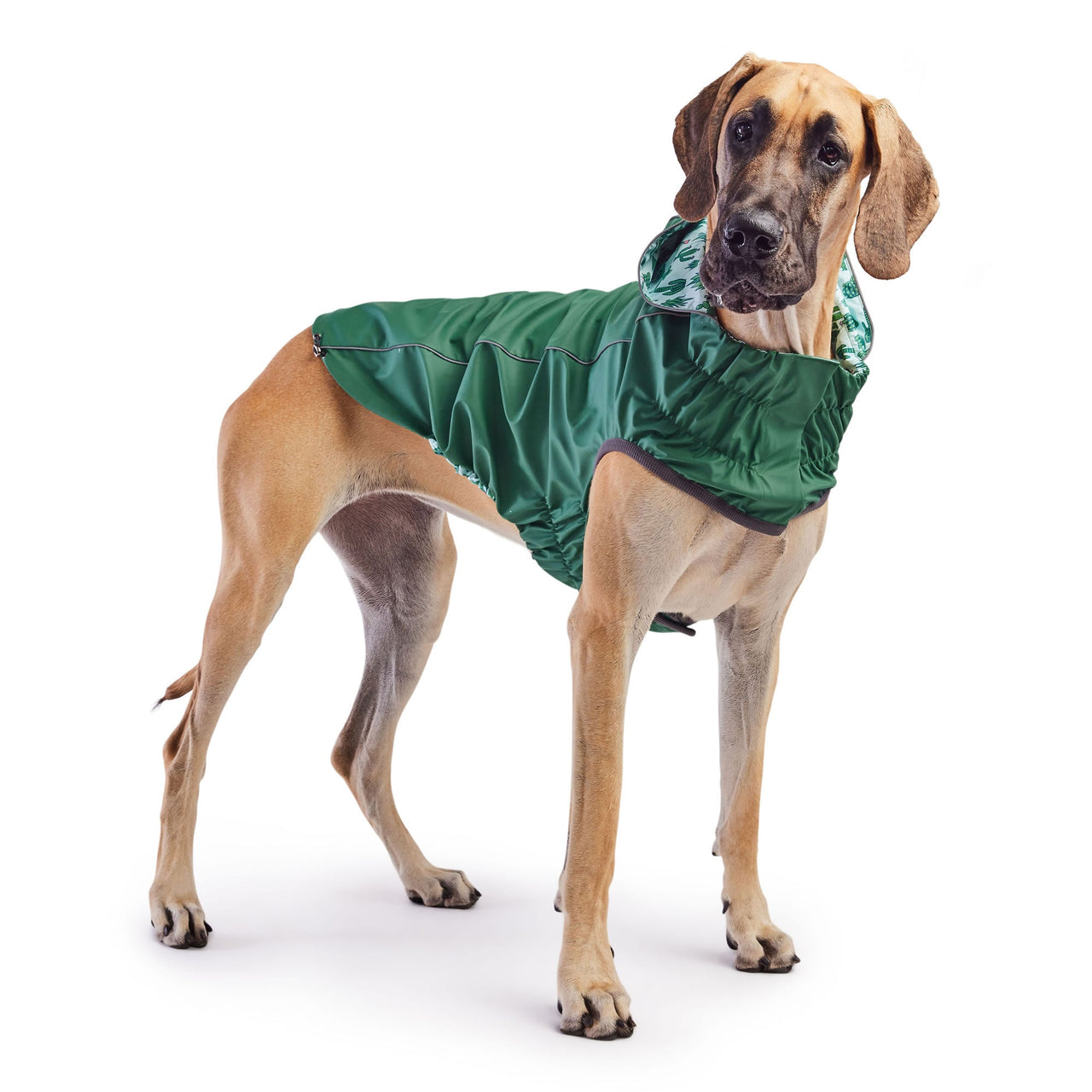 Reversible Elasto-Fit Raincoat - Green/Green - 9 SIZES -