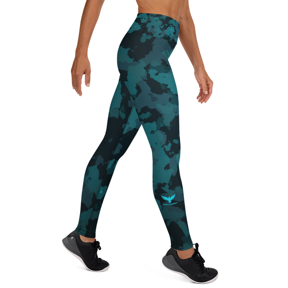 FYC - Women's All Day Comfort Yoga Night Camo Full Length Leggings - 1 COLOR -