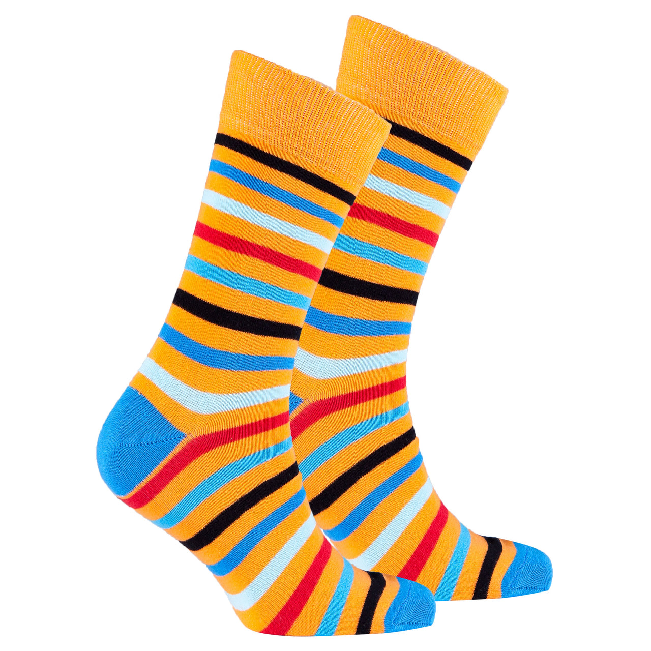 Men's Blue Tiger Stripe Socks - 1 COLOR -