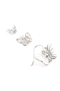 Thumbnail for Butterfly Three-Set Earrings - 2 FINISHES -