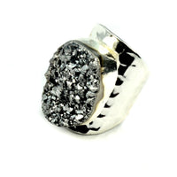 Thumbnail for Christie Jean - Amy Druzy Statement Ring in Silver -