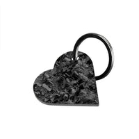 Thumbnail for Simply Carbon Fiber - Forged Carbon Fiber Heart Shaped Keychain -