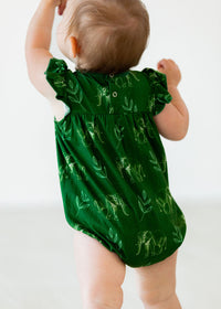 Thumbnail for Eclipse Kids - Flutter Sleeve Romper - Elephants -