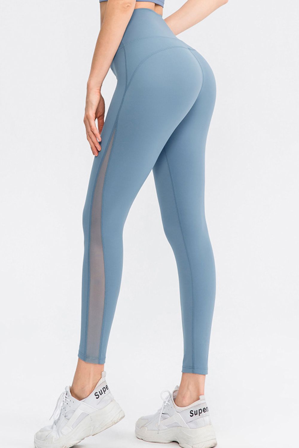 Wide Waistband Slim Fit Long Sports Leggings - T - 5 COLORS -