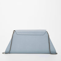 Thumbnail for Angelica Faded Denim Leather Clutch -