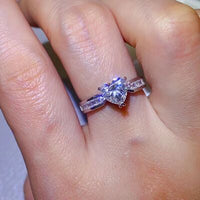 Thumbnail for 1 Carat Moissanite 925 Sterling Silver Ring