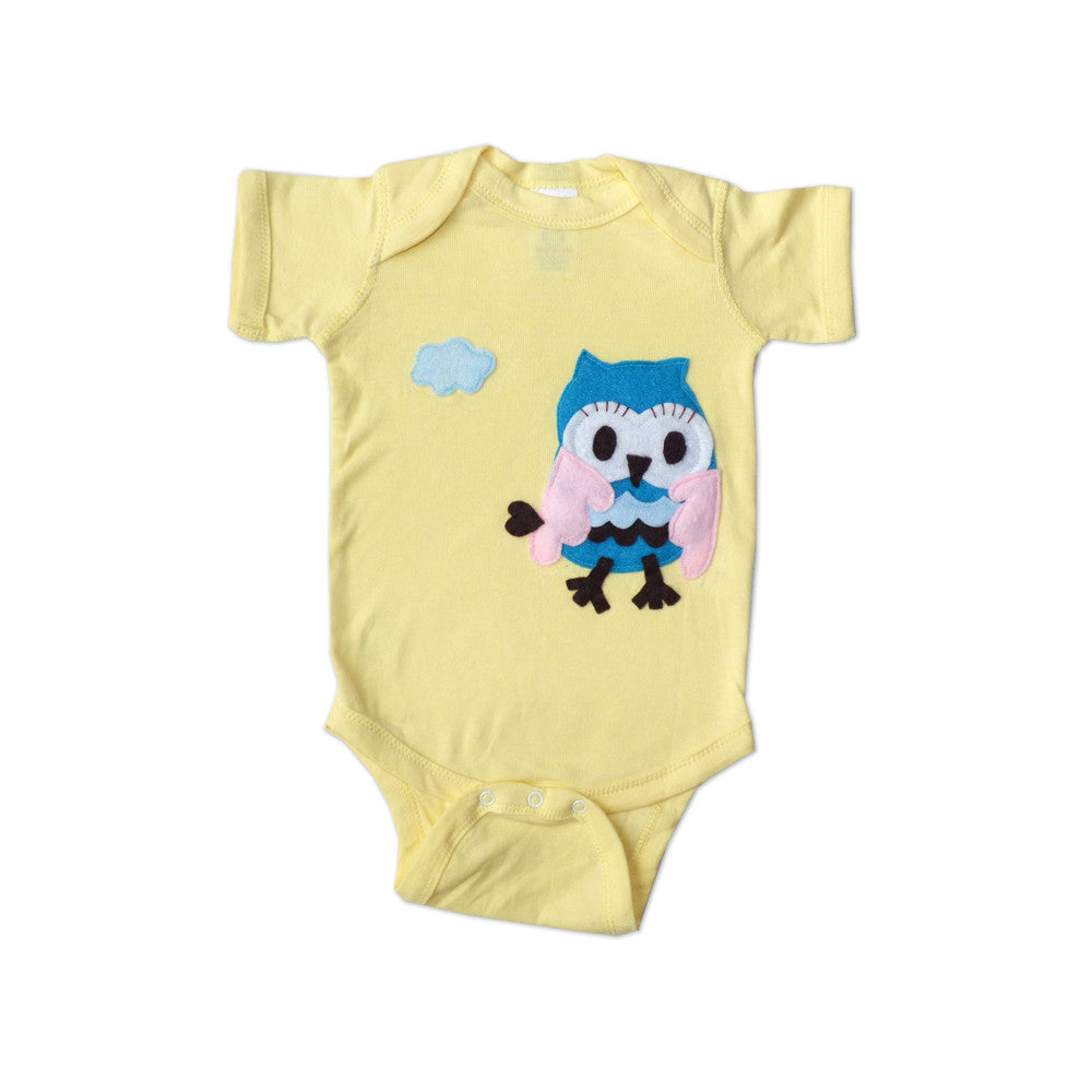 Baby Onesie - 3D Flying Owl - 1 COLOR -